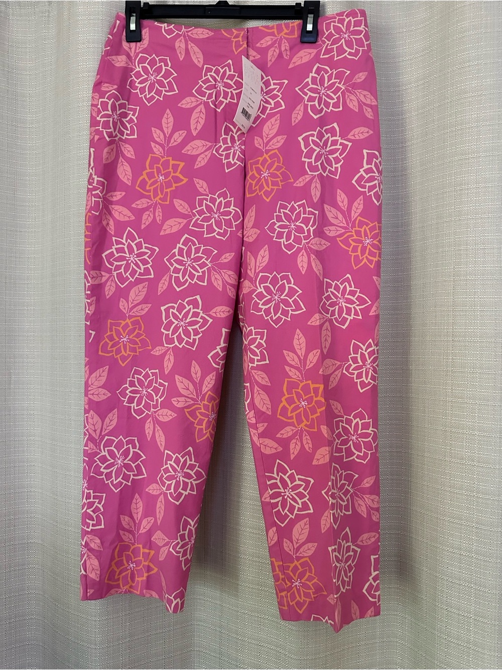 Sigrid Olsen Cutler’s Pink Floral Capri  Pants 10